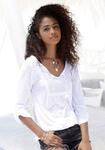 Strandshirt BUFFALO, Damen, Gr. 32/34, wei&szlig;, Jersey, Obermaterial: 100% Viskose.