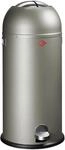 M&uuml;lleimer WESCO "Kickmaster Maxi", silber (neusilber), B:37,5cm H:83cm T:37,5cm,