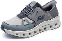 Slip-On Sneaker SKECHERS "GLIDE-STEP PRO", Herren, Gr. 40, Textil, grau, Schuhe