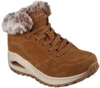 Winterboots SKECHERS "UNO RUGGED-WINTRINESS", Damen, Gr. 35, braun, Textil,