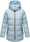 Winterjacke NAVAHOO "Winterjacke Wattew&ouml;lkchen", Damen, Gr. XS, blau (baby blau),