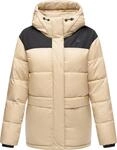 Anorak RAGWEAR "Steppjacke Wikesh", Damen, Gr. XS, grau (taupe), Obermaterial: 100%