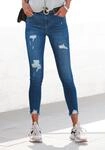 Destroyed-Jeans BUFFALO "mit ausgefransten Saumabschl&uuml;ssen aus bequemer
