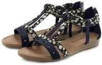Sandale LASCANA "Sommerschuh", Damen, Gr. 38, schwarz, Obermaterial: 50%...