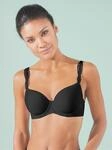T-Shirt-BH VIANIA, Damen, Gr. 85, Cup B, schwarz, 65% Polyamid, 28% Polyester, 7%