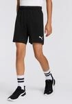Trainingsshorts PUMA "TEAMRISE SHORT JR", Kinder, Gr. 164, N-Gr, schwarz-wei&szlig; (puma
