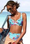 Highwaist-Bikini-Hose SUNSEEKER "Modern", Damen, Gr. 34, N-Gr, blau (hellblau,