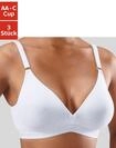 Bralette-BH "BH ohne B&uuml;gel, Triangel-BH, Baumwoll-BH, Soft-BH", Damen, Gr. 70, Cup