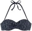 B&uuml;gel-Bandeau-Bikini-Top ELBSAND "Letra", Damen, Gr. 36, Cup A, schwarz,