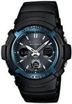 Funkchronograph CASIO G-SHOCK, schwarz (schwarz, azurblau), Armbanduhren, Herren,