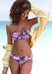 B&uuml;gel-Bandeau-Bikini BUFFALO, Damen, Gr. 40, Cup A, blau (marine, pink),