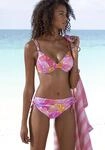B&uuml;gel-Bikini-Top SUNSEEKER "Butterfly", Damen, Gr. 36, Cup B, lila (lila, orange),