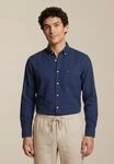 Langarmhemd FYNCH-HATTON "FYNCH-HATTON Langarmhemd", Herren, Gr. 3XL, N-Gr, blau