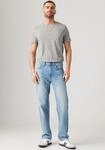 Straight-Jeans LEVI'S "505", Herren, Gr. 32, L&auml;nge 32, blau (hole in the),