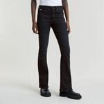 Bootcut-Jeans G-STAR "3301 Flare Wmn", Damen, Gr. 26, L&auml;nge 30, schwarz (worn in