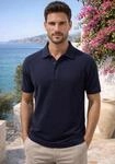 Poloshirt MAN'S WORLD, Herren, Gr. 48/50 (M), blau (marine), Piqu&eacute;, Obermaterial: