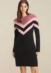 Strickkleid TAMARIS "aus angenehmer Viskosemischung", Damen, Gr. 44, N-Gr, Langarm,