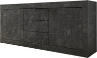 Sideboard HOME AFFAIRE "Basic Breite 210 cm, Kommode 2 T&uuml;ren, 3 Schubk&auml;sten,