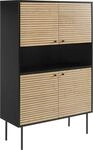 Highboard SALESFEVER "Torsby Stilvolle Hochkommode f&uuml;r extra Stauraum", beige