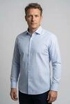 Businesshemd OLYMP "Level Five body fit", Herren, Gr. 46, N-Gr, blau (bleu),...