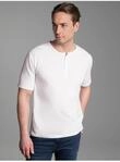 T-Shirt TRIGEMA "TRIGEMA T-Shirt mit Knopfleiste DELUXE Baumwolle", Herren, Gr....