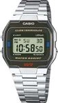 Chronograph CASIO VINTAGE "A163WA-1QES", silber (silberfarben), Armbanduhren, Damen,