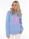 Hoodie ZWILLINGSHERZ "Alissa", Damen, Gr. SM (S/M), blau (hellblau), Sweatware,