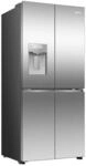 HISENSE Multi Door "RQ5P470SY", Energieeffizienz: D, silber (inox), Display au&szlig;en,