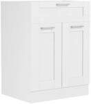 Unterschrank VCM "K&uuml;chenschrank 60 cm Unterschrank Schublade Colura", wei&szlig;, B:60cm