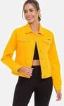 Jeansjacke CIPO & BAXX "Cipo & Baxx Jeansjacke", Damen, Gr. L, gelb,...