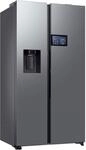 SAMSUNG Side-by-Side "RS90F65EDT", Energieeffizienz: D, silber (edelstahl...