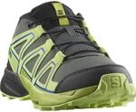 Wanderschuh SALOMON "SPEEDCROSS J", Kinder, Gr. 33, urban chic, sharp gr&uuml;n, schwarz