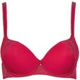 Schalen-BH LISCA "Schalen BH Evelyn", Damen, Gr. 70, Cup B, rot, Stoff, Obermaterial: