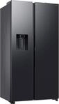 SAMSUNG Side-by-Side "RS80F65KDF", Energieeffizienz: D, silber (schwarz steel),