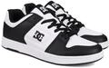 Schn&uuml;rschuh DC SHOES "Manteca", Herren, Gr. 10 (43), schwarz-wei&szlig; (wei&szlig;,...