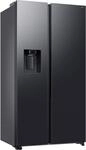 SAMSUNG Side-by-Side "RS70F65KETEF", Energieeffizienz: E, silber (schwarz steel),