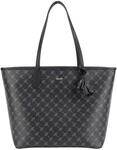 Shopper JOOP "cortina 1.0 shopper lhz", Damen, Gr. B/H/T: 36cm x 29cm x 17cm, blau