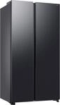 SAMSUNG Side-by-Side "RS70F65QEF", Energieeffizienz: E, silber (schwarz steel),