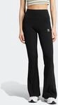 Leggings ADIDAS ORIGINALS "ESSENTIALS RIB FLARED", Damen, Gr. XL, N-Gr, schwarz