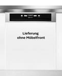 BAUKNECHT teilintegrierbarer Geschirrsp&uuml;ler "BKSV1 PAN", Energieeffizienz: A, silber