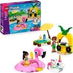Konstruktionsspielsteine LEGO "Poolparty mit Einhorn und Flamingo (42658), LEGO