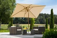 Sonnenschirm SCHNEIDER SCHIRME "Malaga", beige (natur), Obermaterial: 100% Polyester,