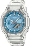 Chronograph CASIO G-SHOCK, transparent (transparent, himmelblau), Armbanduhren,