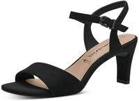 Sandalette TAMARIS, Damen, Gr. 36, schwarz, Textil, Veloursleder, Schuhe...