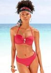 B&uuml;gel-Bandeau-Bikini VIVANCE, Damen, Gr. 32, Cup A, rot (knallrot), Polyamid,