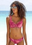 B&uuml;gel-Bikini-Top LASCANA ACTIVE "Coal", Damen, Gr. 36, Cup B, rot (bordeaux,