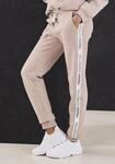 Sweathose FRENCH CONNECTION, Damen, Gr. 32/34, N-Gr, beige (sand), Sweatware,