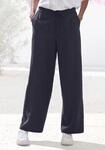 Schlupfhose LASCANA "f&uuml;r den Sommer mit weitem Bein", Damen, Gr. 42, N-Gr, blau,