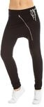 Haremshose WINSHAPE "UNISEX Zipperhose WH4", Damen, Gr. XS, Normalgr&ouml;&szlig;en, schwarz,