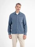 Langarmhemd LERROS "Hemdjacke in kerniger Struktur", Herren, Gr. S,...